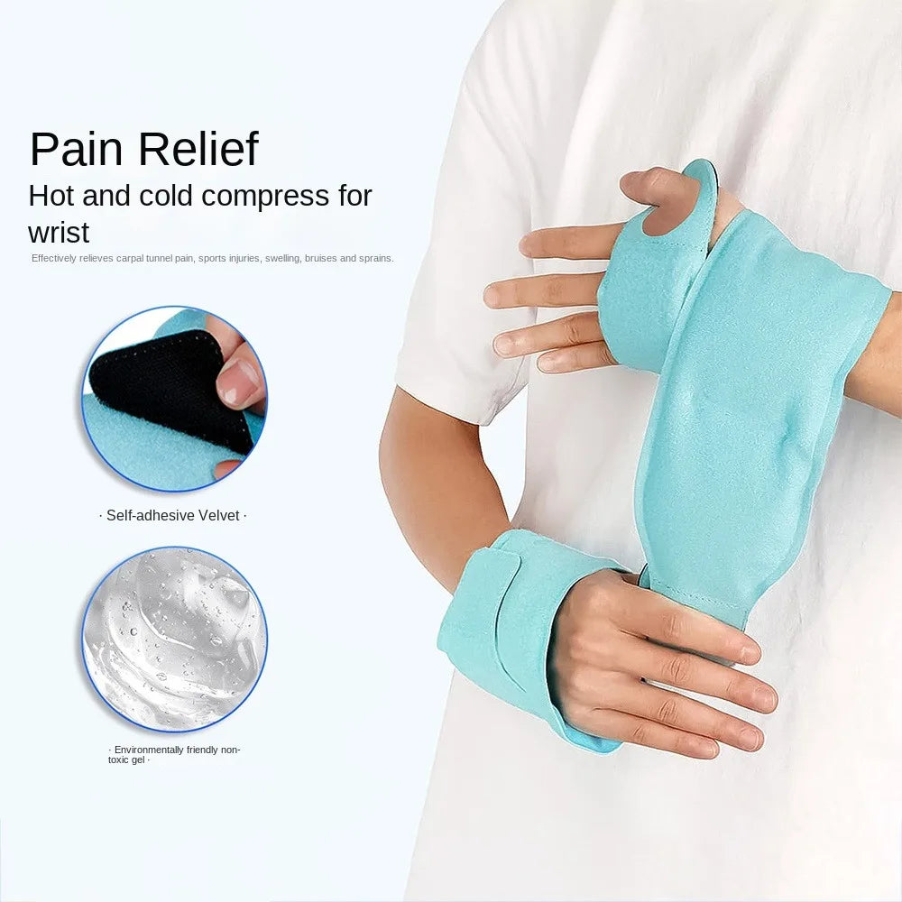 Reusable Hot & Cold Gel Wrap | Wrist Pain Relief, Fits Knees, Elbows, Ankles & Arms Too