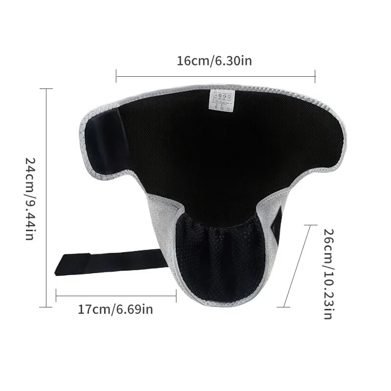 LED Red Light Ankle Brace | 660&850nm Light, 3-Speed Vibration, Pair