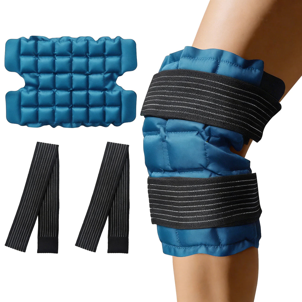 Reusable Big Hot & Cold Ice Pack Wrap | Self-Absorbing Gel for Knee, Leg, Arm & Joint Relief