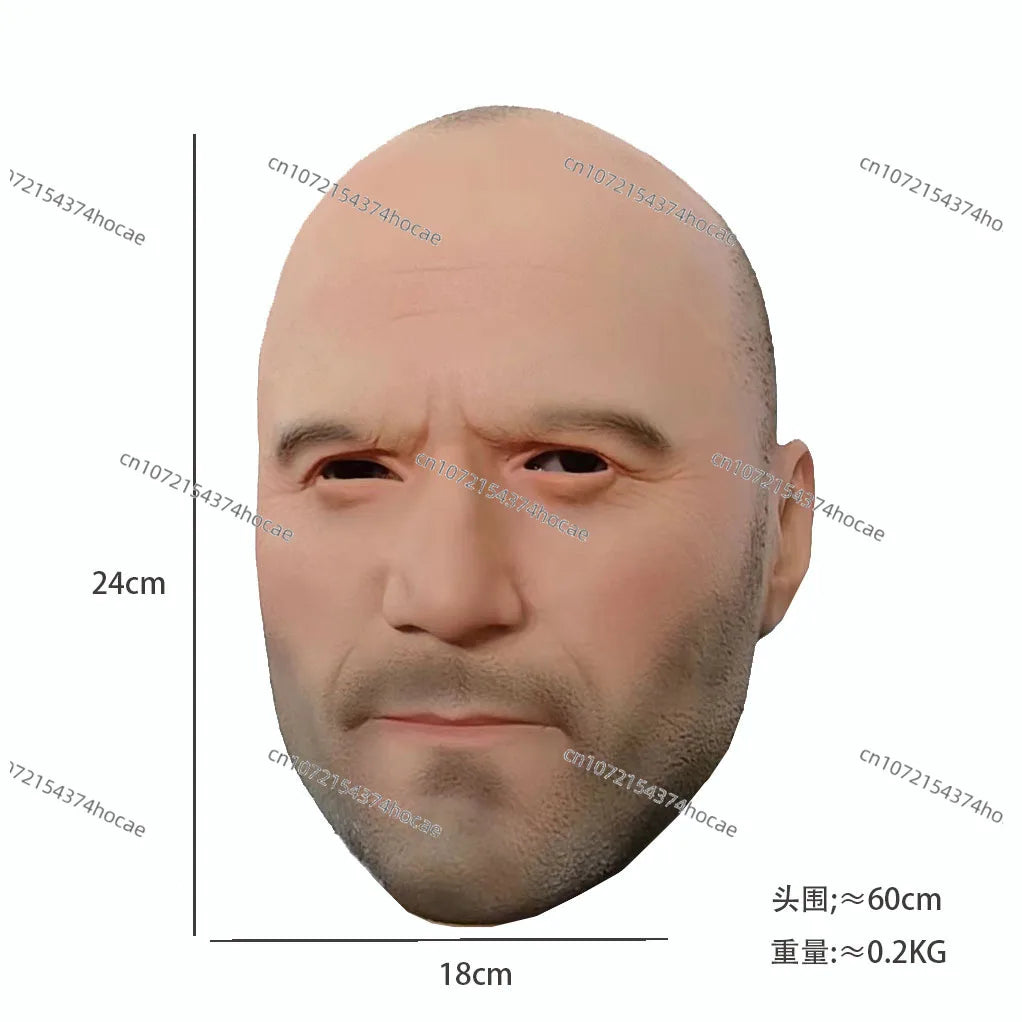 Latex Mask Hood Celebrity Gig Halloween Dance Party Funny Cosplay Props