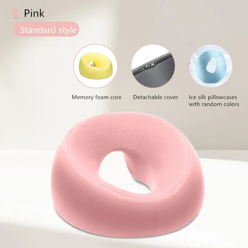 Face Down Pillow | Memory Foam Desk Nap & Massage Headrest for Home & Salon