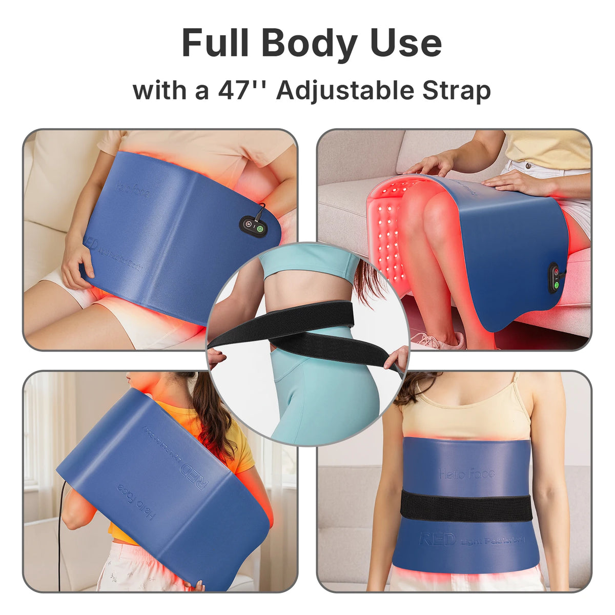 Full Body Red Light Therapy Mat | Large Near Infrared Pad for Back, Waist & Legs