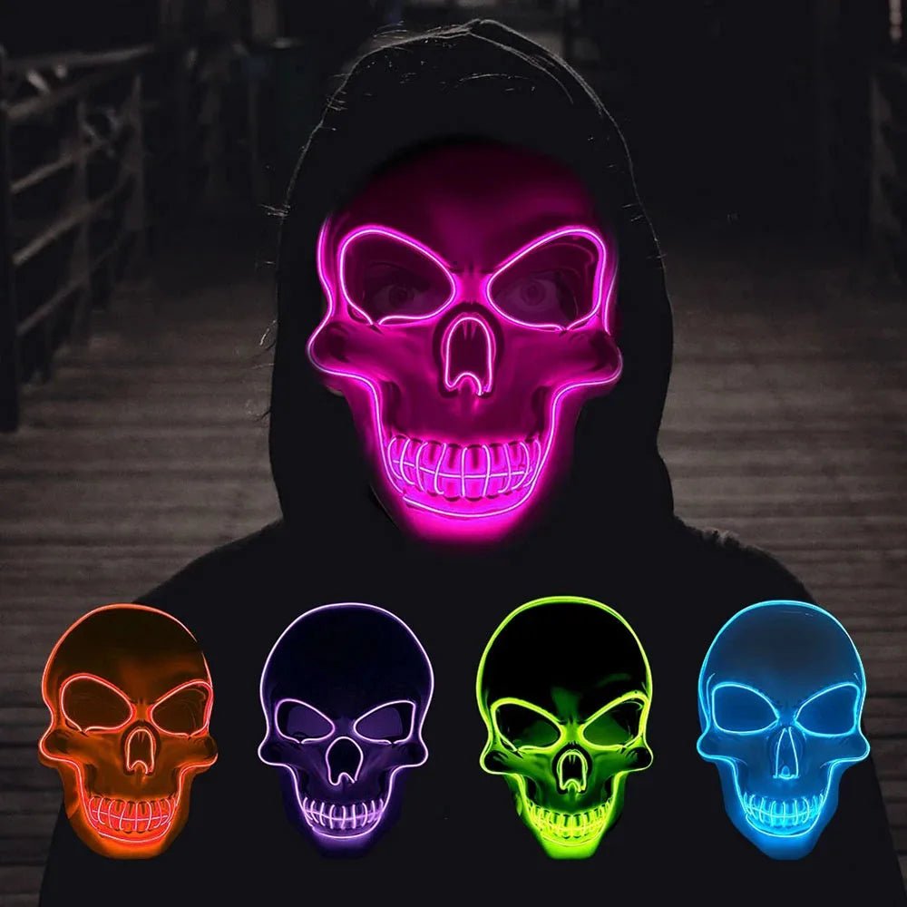 Halloween Mask Latex Mask Skull Mask Horror Decoration Full Head Skull Mask Helmet Movable Jaw Masque Gifts Party Costume Mask