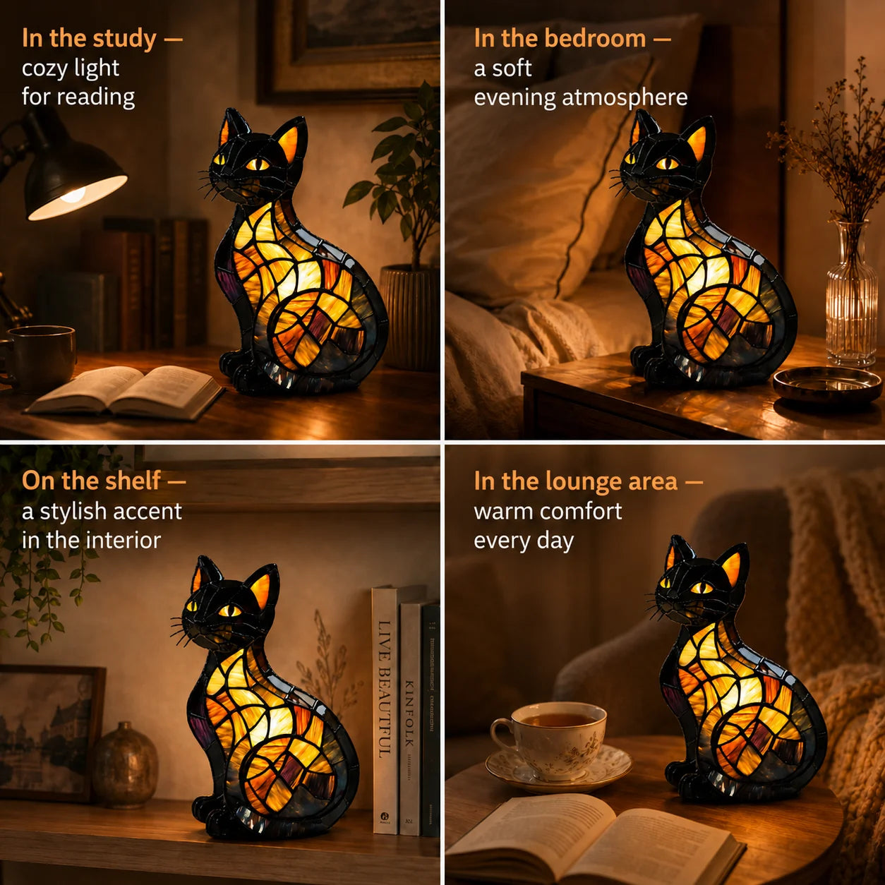 LED Animal Shaped Table Lamp, Artistic Decorative Desk Light, Modern Atmospheric Bedside Night Light, Unique Gift
