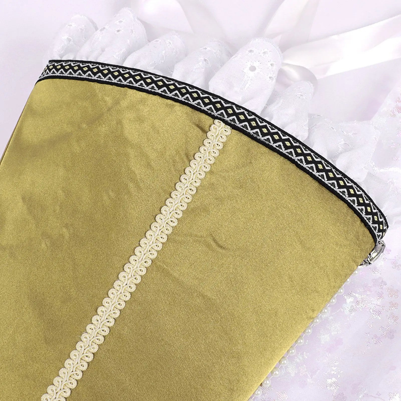 Vintage Gothic Pointed Witch Hat With Long Flowing White Chiffon Medieval Wizard Headwear Halloween Cosplay Costume Accessory