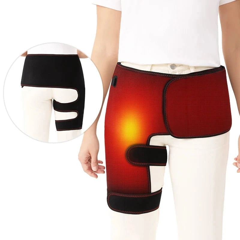 Heated Massage Waist Hip Support Brace Heating Support Pain Relief Hot Compress Waist Thigh Buttock Muscle Relaxation