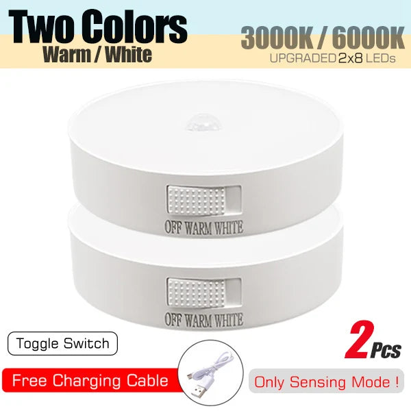 Motion Sensor Night Light | USB Rechargeable LED Light