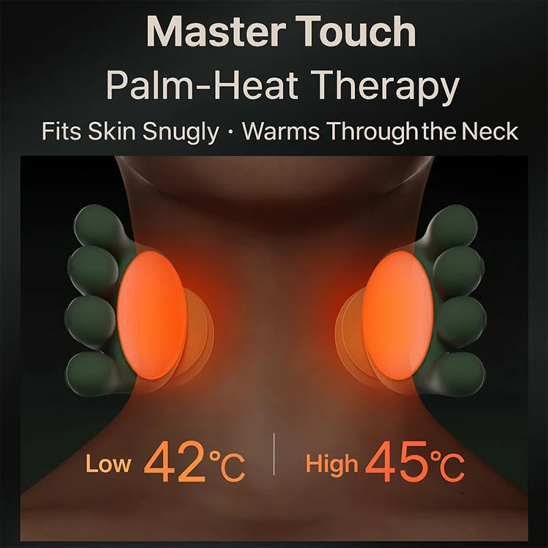 Shiatsu Neck & Shoulder Massager | Heated Deep Kneading Wireless Massage Wrap