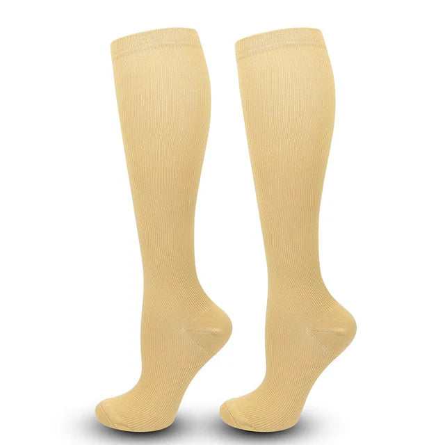 Knee-High Compression Socks | 15-20 MMHg Athletic Calf Support