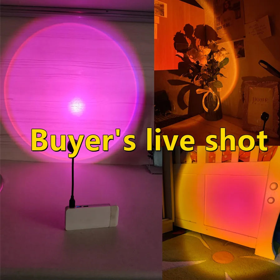 Customer photo of the sunset lamp lighting up a room