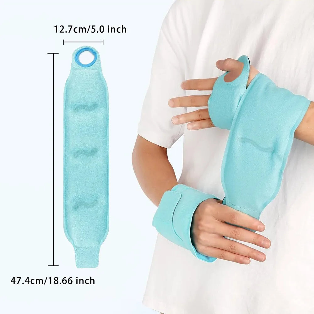 Reusable Hot & Cold Gel Wrap | Wrist Pain Relief, Fits Knees, Elbows, Ankles & Arms Too