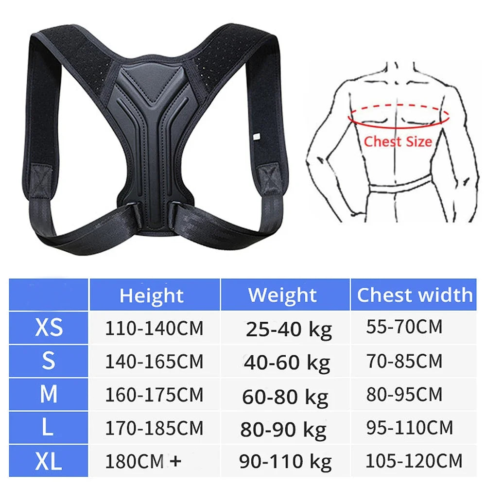 Adjustable Posture Corrector Back Brace | Shoulder & Clavicle Support