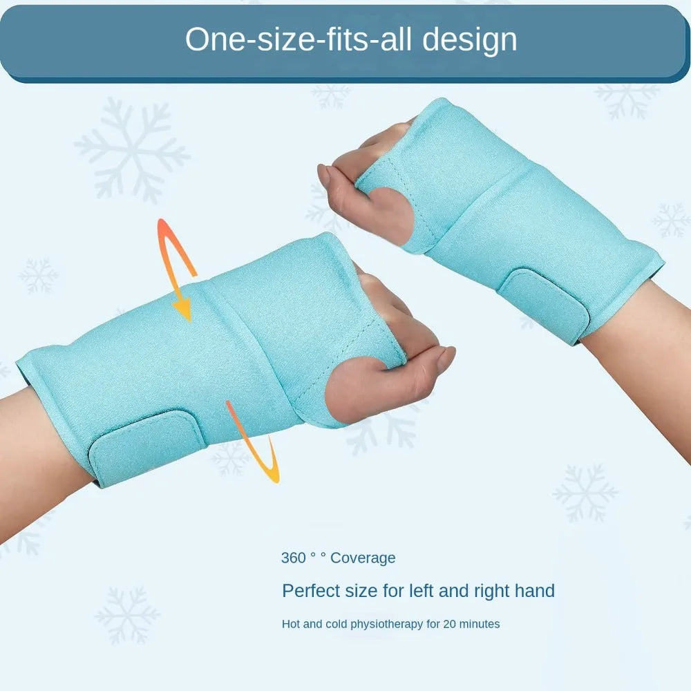 Reusable Hot & Cold Gel Wrap | Wrist Pain Relief, Fits Knees, Elbows, Ankles & Arms Too