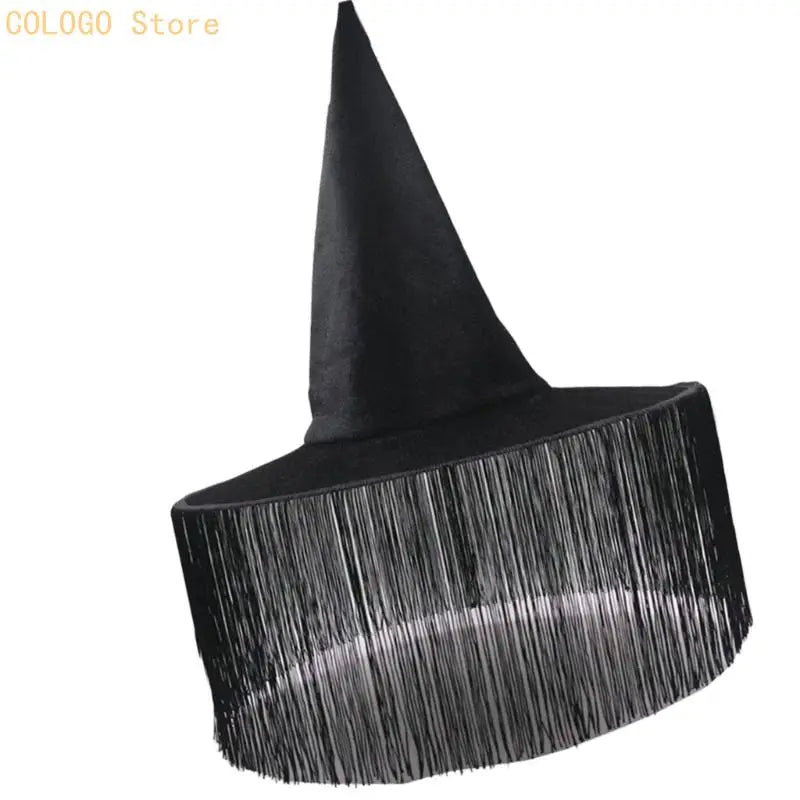 Witch Costume Hat With Pointed and Soft Fabric Finish for Halloween Theme Party Looks, Photo Booth Styling, and Character