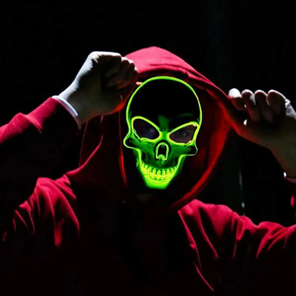 Halloween Mask Latex Mask Skull Mask Horror Decoration Full Head Skull Mask Helmet Movable Jaw Masque Gifts Party Costume Mask