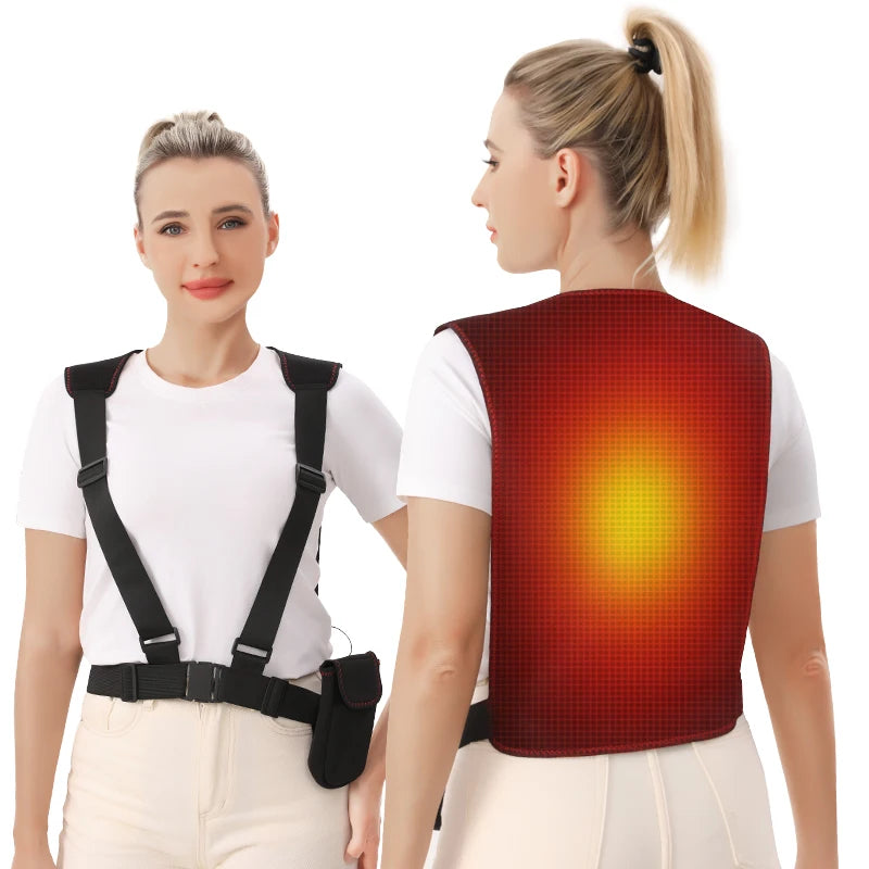 Electric Back Heating Brace | 3-Gear Hot Compress for Back Pain & Sleep