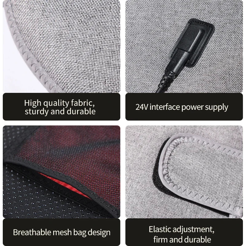 Red Light Heated Shoulder & Neck Support Wrap | 3-Gear Vibration, Helpful for Sleep