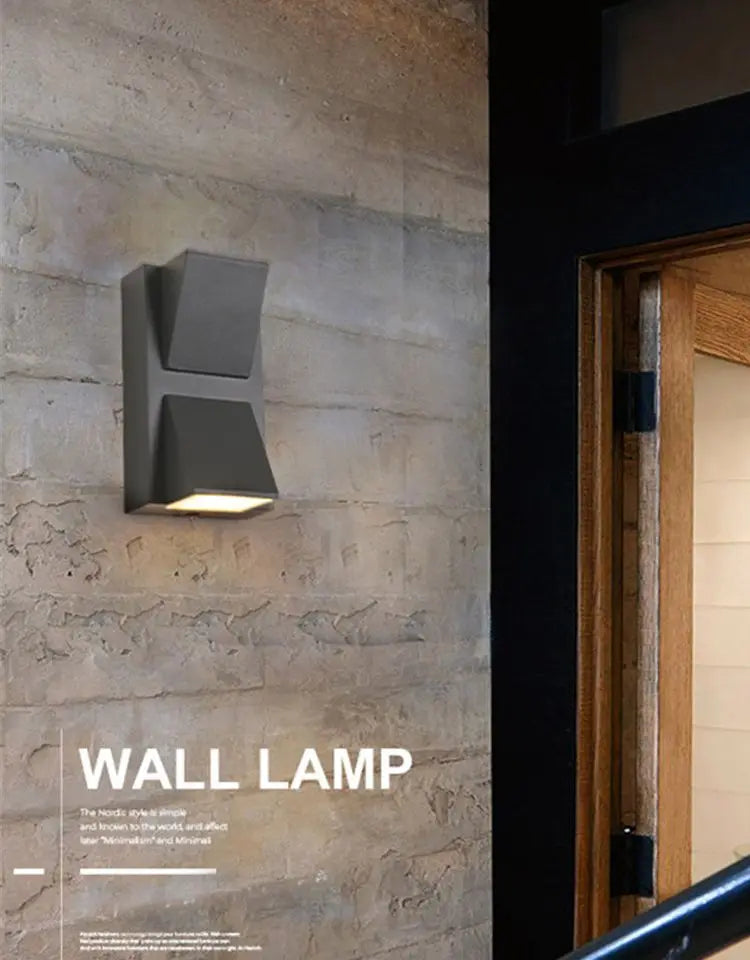 12V IP65 Waterproof wall lamp outdoor 5W 10W  light outdoor Building Exterior Gate Balcony Garden Yard lighting