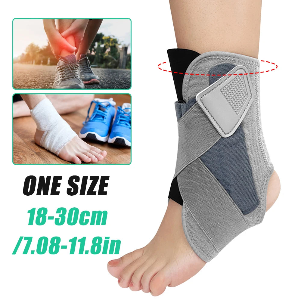Ankle Brace with Aluminum Splints | X-Strap Stabilizer Support for Men & Women