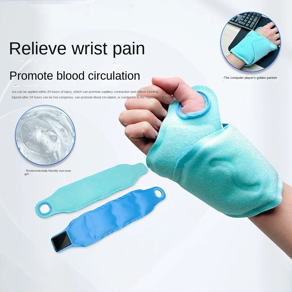 Reusable Hot & Cold Gel Wrap | Wrist Pain Relief, Fits Knees, Elbows, Ankles & Arms Too