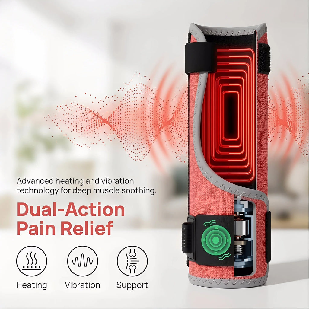 Red Light Heated Wrist & Thumb Support Brace | Vibration, 3 Heat Settings
