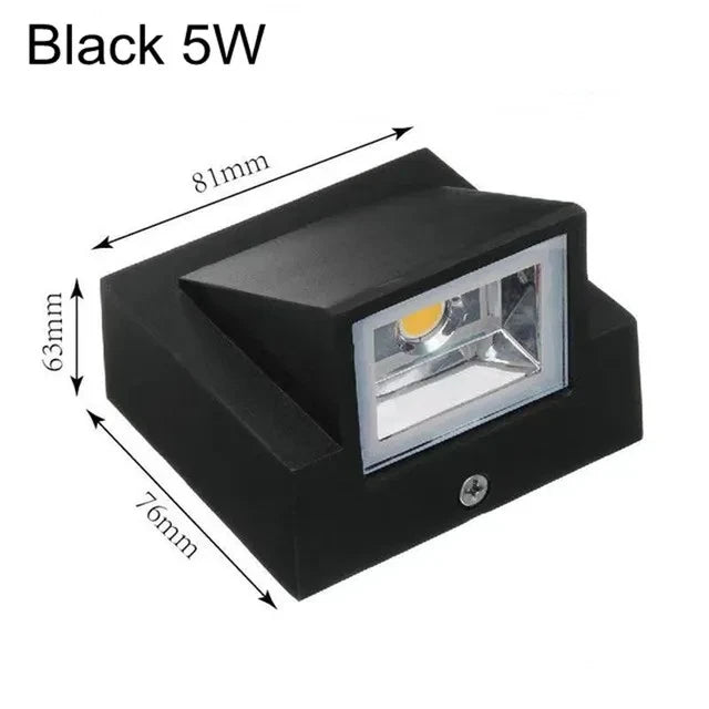 12V IP65 Waterproof wall lamp outdoor 5W 10W  light outdoor Building Exterior Gate Balcony Garden Yard lighting
