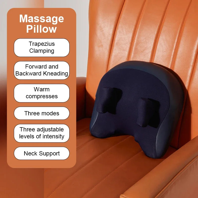 Wireless Shiatsu Massage Pillow | Heated Trapezius, Neck, Waist & Leg Massager