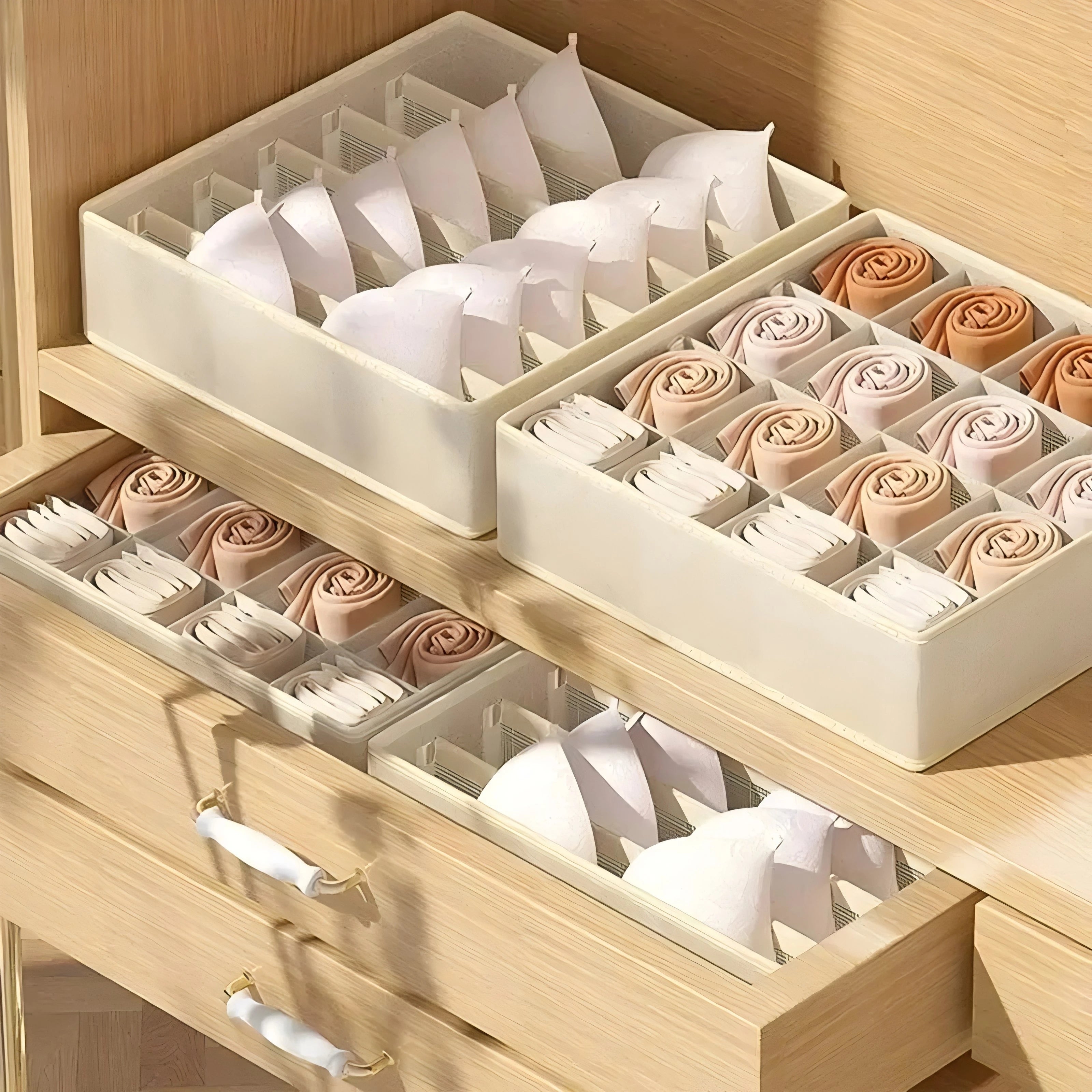 Foldable Drawer Organizer | Closet Storage for Underwear & Socks