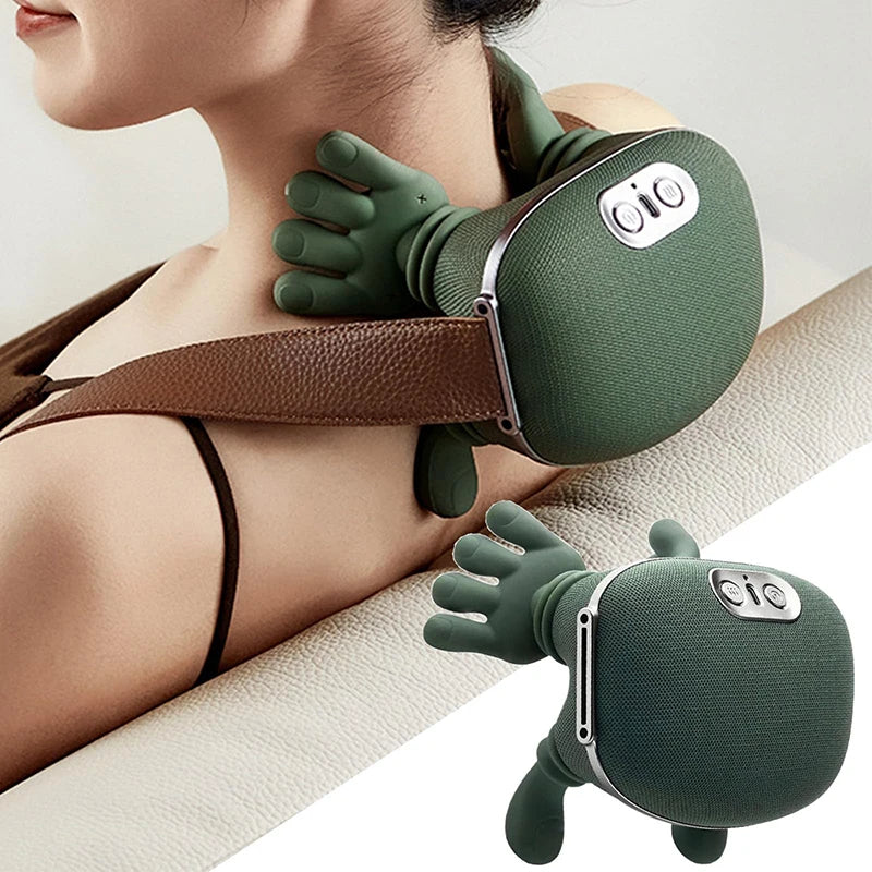 Shiatsu Neck & Shoulder Massager | Heated Deep Kneading Wireless Massage Wrap