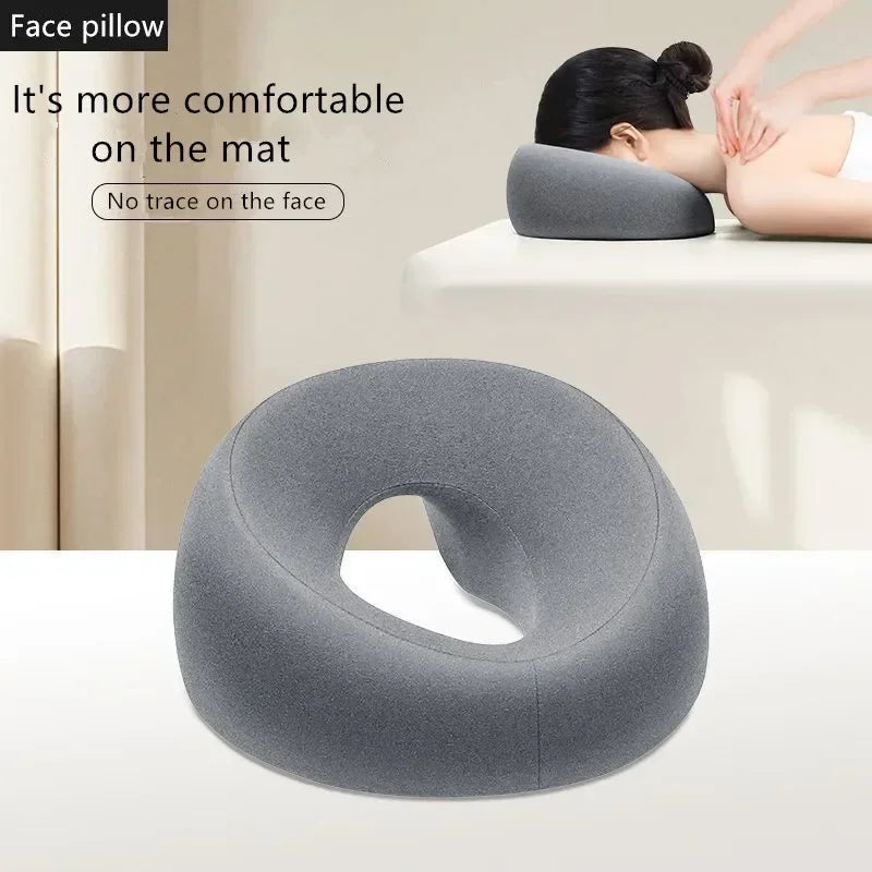 Face Down Pillow | Memory Foam Desk Nap & Massage Headrest for Home & Salon