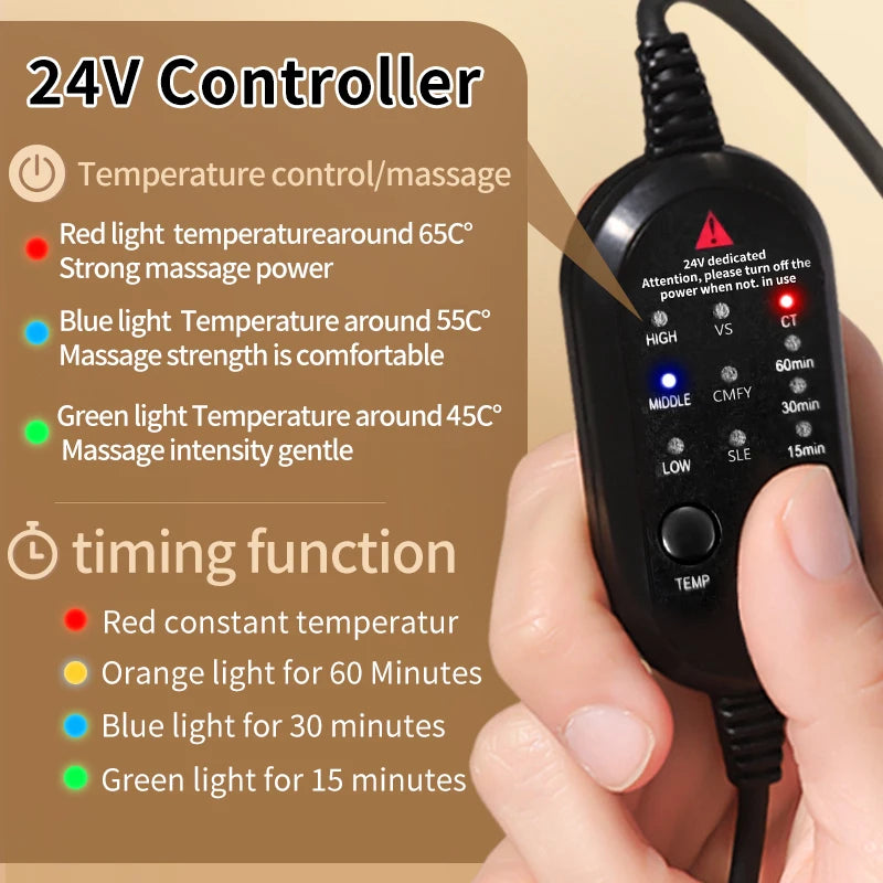 Red Light Heating Hat for Head & Neck | 3 Heat Settings, Relieves Tension