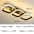 Modern Multi-Ring LED Ceiling Light | Dimmable Flush Mount for Hallway, Bedroom & Living Room
