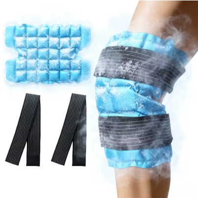 Reusable Big Hot & Cold Ice Pack Wrap | Self-Absorbing Gel for Knee, Leg, Arm & Joint Relief