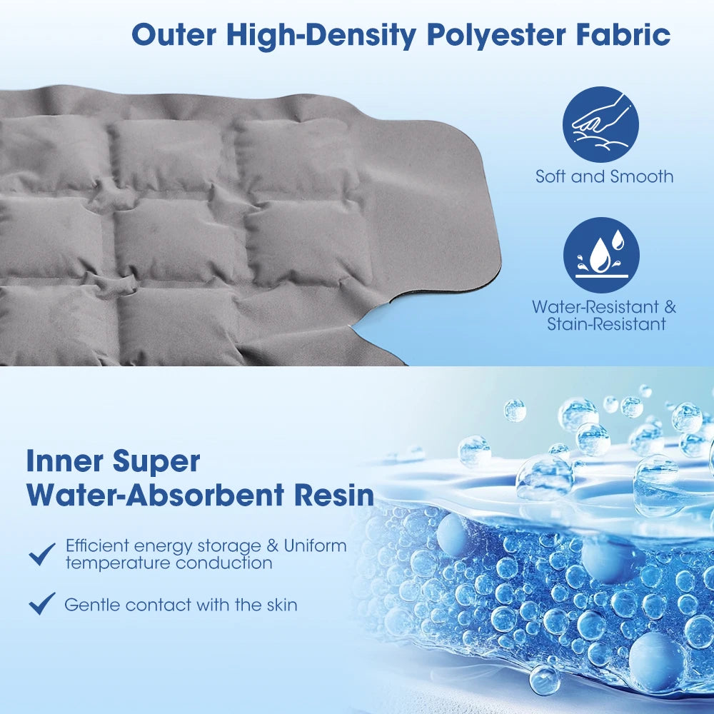 Reusable Big Hot & Cold Ice Pack Wrap | Self-Absorbing Gel for Knee, Leg, Arm & Joint Relief