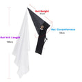 Vintage Gothic Pointed Witch Hat With Long Flowing White Chiffon Medieval Wizard Headwear Halloween Cosplay Costume Accessory