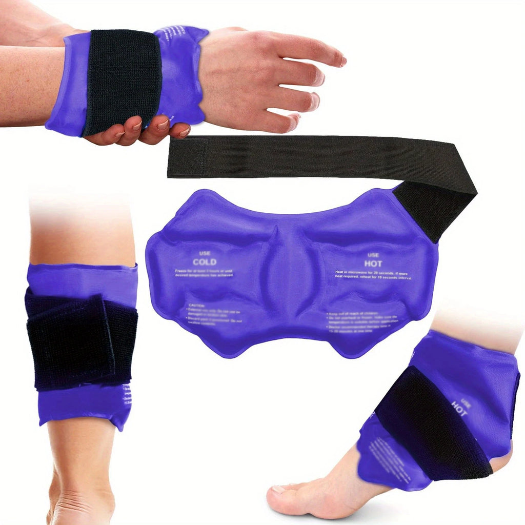 Ankle Brace Hot & Cold Ice Pack Wrap | Reusable Gel Compress for Sports Injuries
