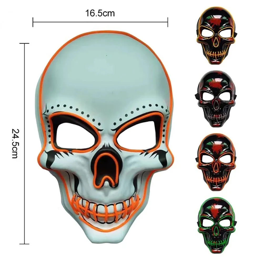 Halloween Mask Latex Mask Skull Mask Horror Decoration Full Head Skull Mask Helmet Movable Jaw Masque Gifts Party Costume Mask