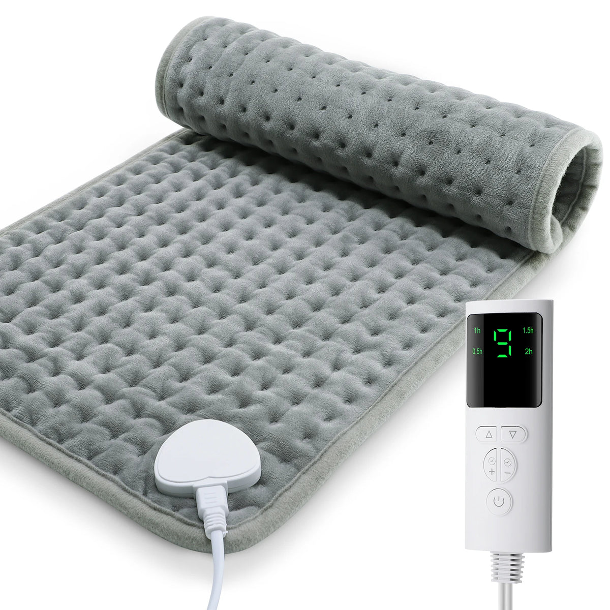 Soft Heating Pad | 9-Level Adjustable Heat, Micro-Plush, 60x30cm for Body, Back & Legs