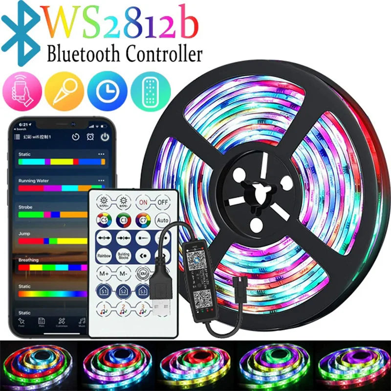 RGBIC Smart LED Strip Lights | Segment Color Control, WiFi App & Alexa/Google