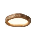Le Halo Bois Ceiling Light | Rustic Wood-Inspired LED Lamp