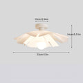 Petal Flower Ceiling Light | Modern Floral Semi Flush Mount Fixture